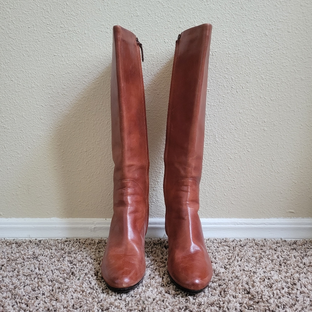 Cole Haan x Nike Air Heeled Brown Leather Boots